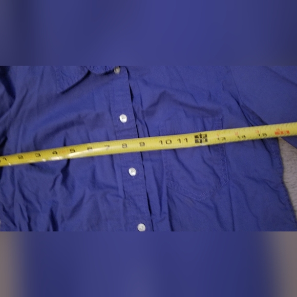 Gap The Boyfriend Fitted Button Front Blouse XS cornflower blue - Picture 6 of 9